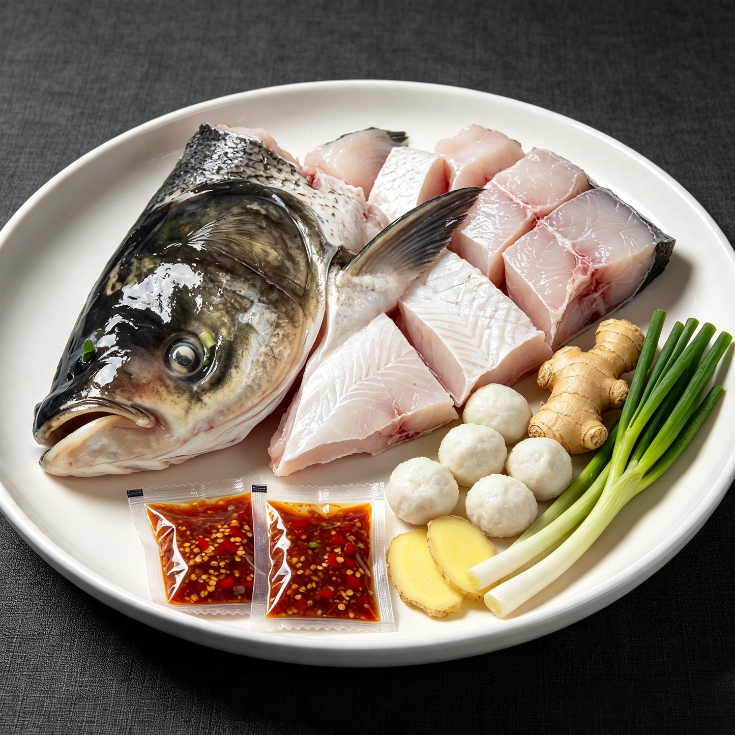 Organic Bighead Fish Head Set