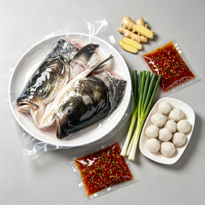Organic Bighead Fish Head Set